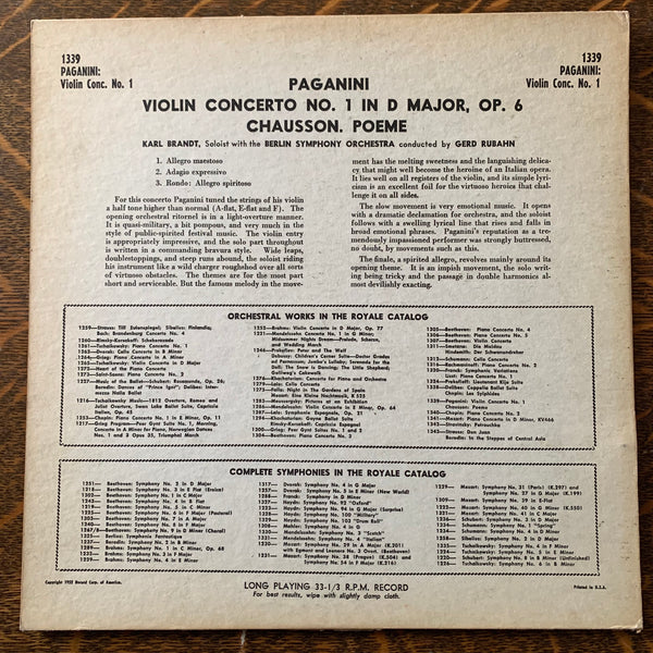 Rare recording of Guila Bustabo performing Paganini