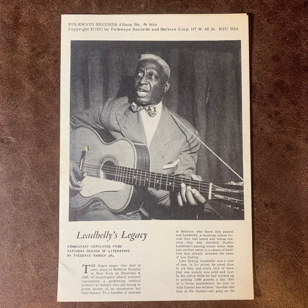 LeadBelly Collection