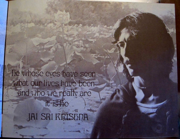 George Harrison and Ravi Shankar 1974 Tour Program
