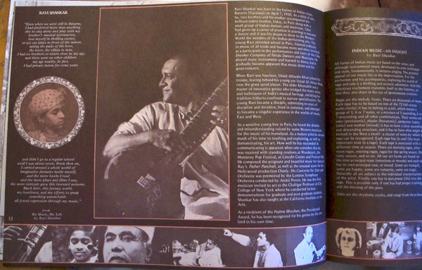 George Harrison and Ravi Shankar 1974 Tour Program