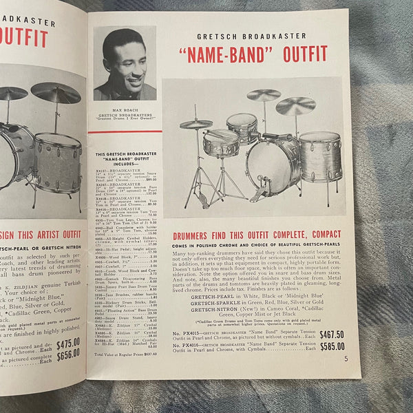 Gretsch Drums Trade Catalog 1958