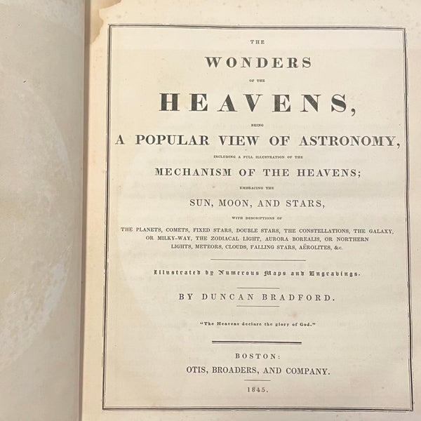 Wonders of the Heavens