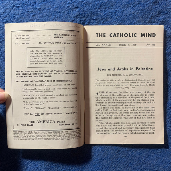 The Catholic Mind n No. 875