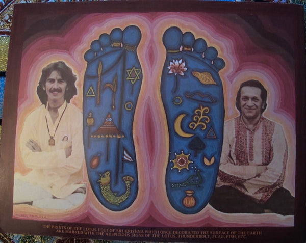 George Harrison and Ravi Shankar 1974 Tour Program
