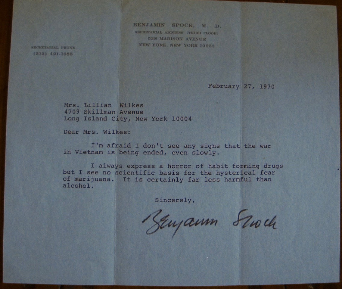 Dr. Benjamin Spock addresses Vietnam, marijuana and alcohol