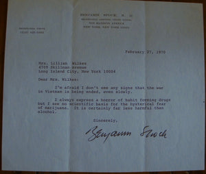 Dr. Benjamin Spock addresses Vietnam, marijuana and alcohol