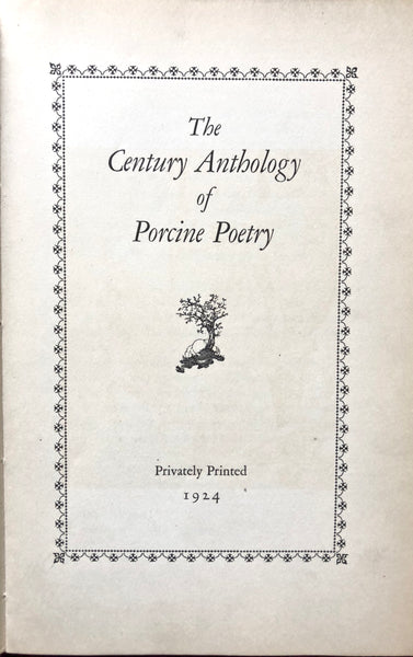 Porcine Poetry
