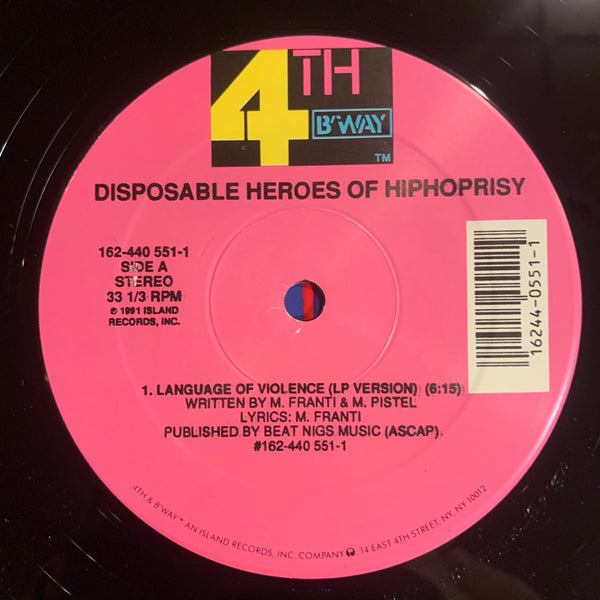 The Disposable Heroes of Hiphoprisy - Language of Violence