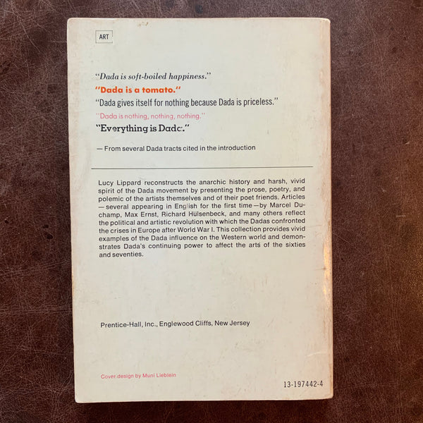Dadas on Art edited by Lucy R. Lippard