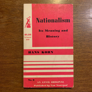 Nationalism by Hans Kohn
