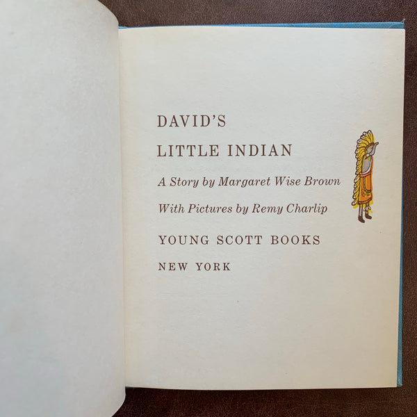 David’s Little Indian by Margaret Wise Brown
