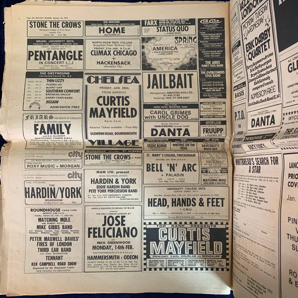 Melody Maker January 22, 1972