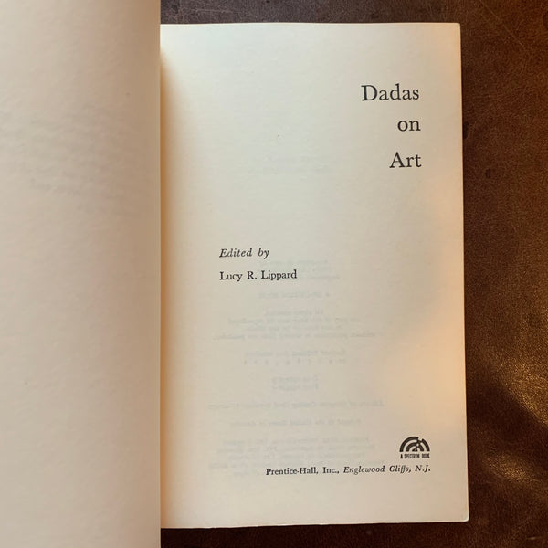 Dadas on Art edited by Lucy R. Lippard