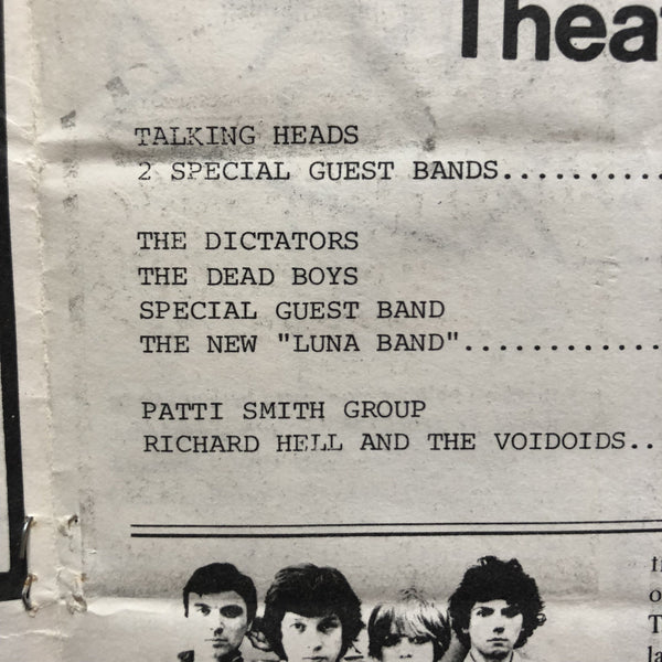 Talking Heads, Patti Smith et. al. at CBGB's