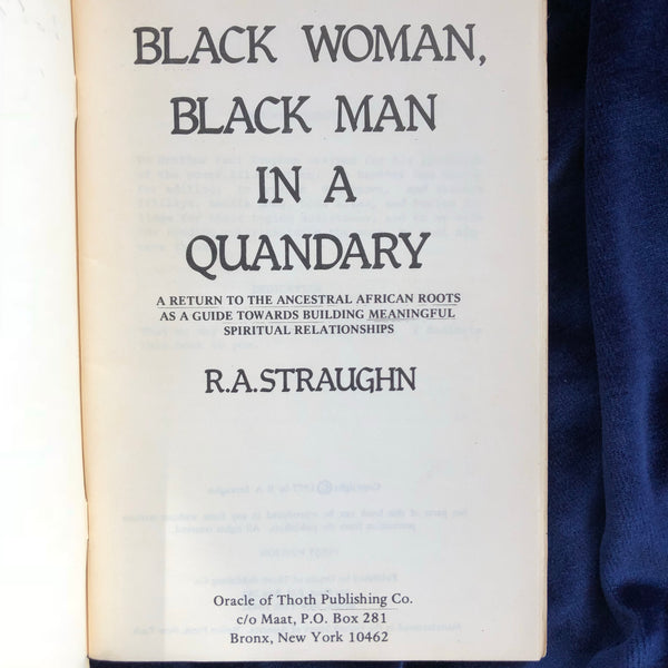 The Black Family (Author's copy)