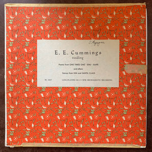 E. E. Cummings reading Poems