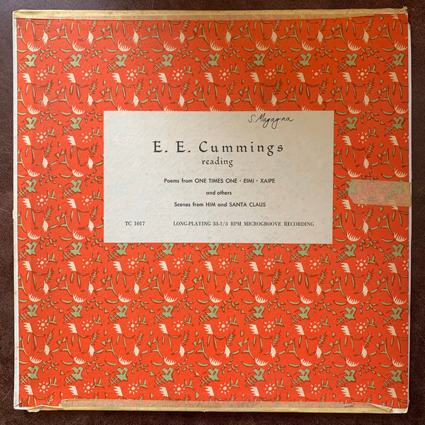 E. E. Cummings reading Poems