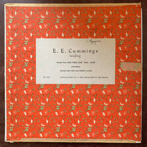 E. E. Cummings reading Poems