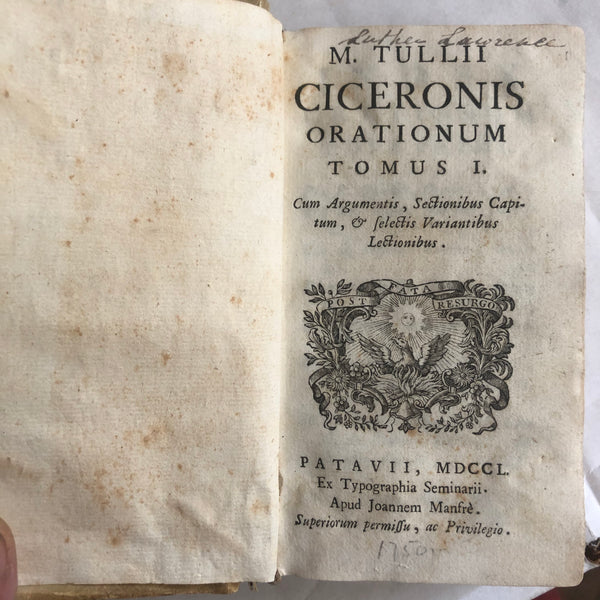 Cicero in cool vellum bindings