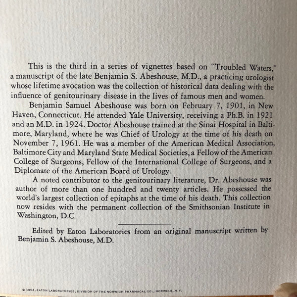 Advertising Pharmaceuticals via History: "Troubled Waters"