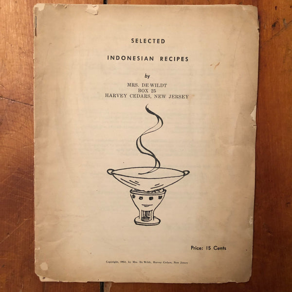 Indonesian recipes from New Jersey