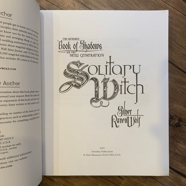 Solitary Witch by Silver Raven Wolf