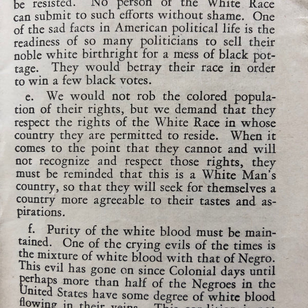 Ideals of the Ku Klux Klan