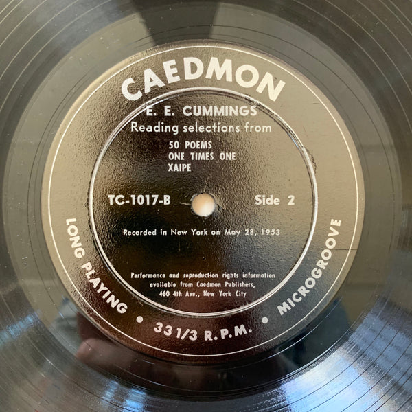 E. E. Cummings reading Poems