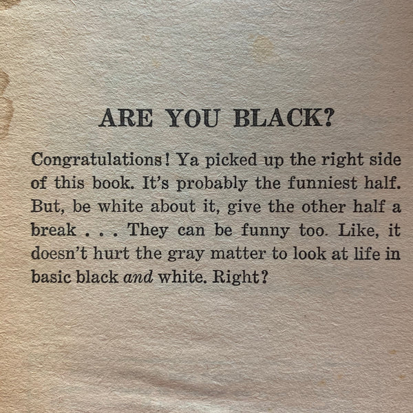 The Official Black Folks Joke Book & The Official White Folks Joke Book