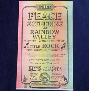 Peace Gathering at Rainbow Valley poster