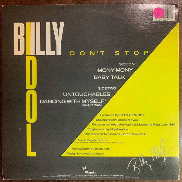 Billy Idol - Don’t Stop