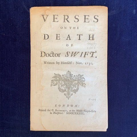 Verses on the Death of Doctor Swift